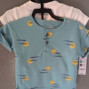 Carter's Blue and White Kids Shir